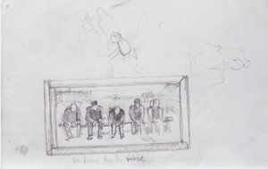 Gesamtstudie zu den Lebensmüden von Ferdinand Hodler